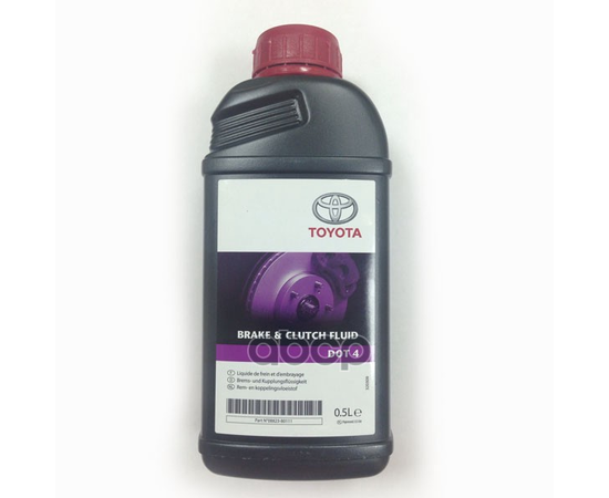 Купить ЖИДКОСТЬ ТОРМОЗНАЯ TOYOTA DOT 4 BRAKE & CLUTCH FLUID 0,5Л 08823-80111