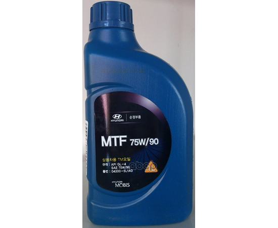 Купить МАСЛО ТРАНСМИССИОННОЕ СИНТЕТИЧЕСКОЕ HYUNDAI/KIA GEAR OIL 75W-90 1Л 04300-5L1A0