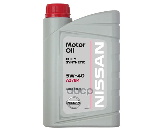 Купить МАСЛО МОТОРНОЕ СИНТЕТИЧЕСКОЕ NISSAN MOTOR OIL 5W-40 1Л (KE900-90032) KE900-90032R