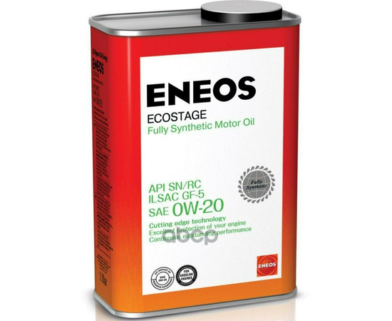 Купить МАСЛО МОТОРНОЕ ENEOS ECOSTAGE 100% SYNT. SN 0W-20 1Л 8801252022015