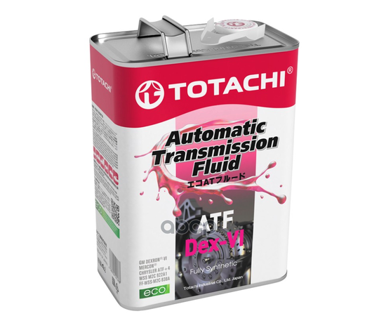 Купить МАСЛО ТРАНСМИССИОННОЕ TOTACHI ATF DEX- VI 4Л (4589904521478) 20904