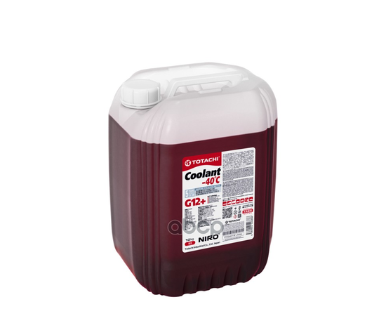 Купить АНТИФРИЗ TOTACHI NIRO COOLANT RED -40C G12+ 10КГ (4589904526886) 43110