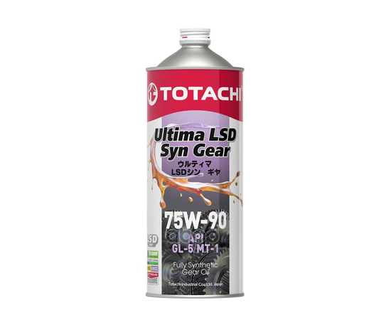 Купить МАСЛО ТРАНСМИССИОННОЕ TOTACHI ULTIMA LSD SYN-GEAR 75W-90 GL-5 1Л (4589904931512) G3301