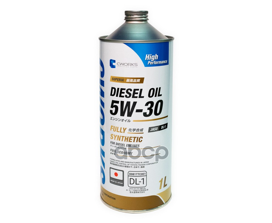 Купить МАСЛО МОТОРНОЕ SUPERIA DIESEL OIL 5W-30 DL-1 1L A12SR1001