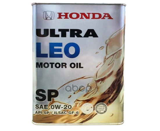 Купить МАСЛО МОТОРНОЕ HONDA ULTRA LEO-SP 0W-20 4Л (0821799974) 0822799974