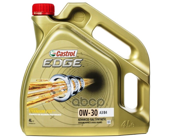 Купить МАСЛО МОТОРНОЕ 0W30 CASTROL 4Л EDGE A3B4 TITANIUM FST EU 15A79E