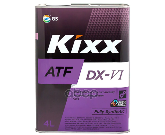 Купить МАСЛО ТРАНСМИССИОННОЕ KIXX ATF DX-VI 4Л L252444TE1