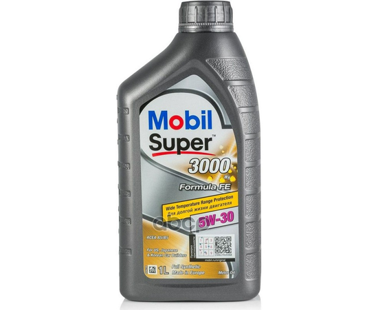 Купить МАСЛО МОТОРНОЕ MOBIL SUPER 3000 X1 FORMULA FE 5W-30 1Л (152565) 151522