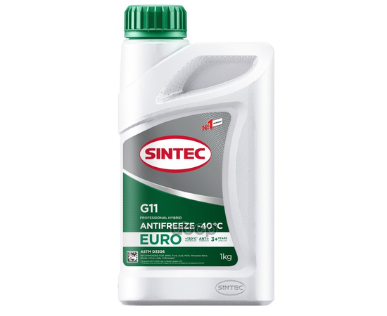 Купить АНТИФРИЗ SINTEC ANTIFREEZE EURO G11 GREEN -40 1КГ 990553