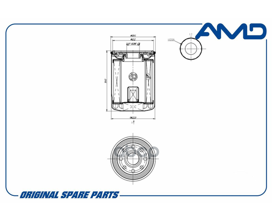 Купить ФИЛЬТР МАСЛЯНЫЙ 90915-YZZJ2/AMD.FL726 AMD /// AMDFL726