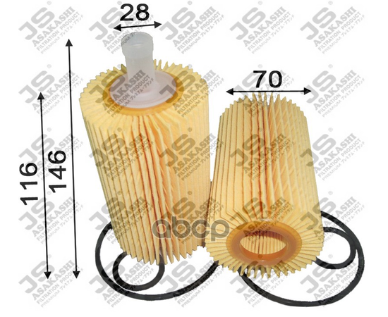 Купить ФИЛЬТР МАСЛЯНЫЙ (ЭЛЕМЕНТ)  LEXUS IS 5,0 2007 - 2013  TOYOTA LAND CRUISER 200 4,5 2008 -  OE0071