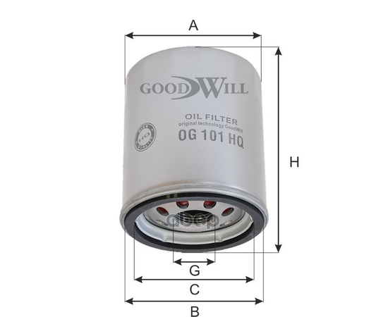 Купить ФИЛЬТР МАСЛЯНЫЙ ДВИГАТЕЛЯ OG101HQ