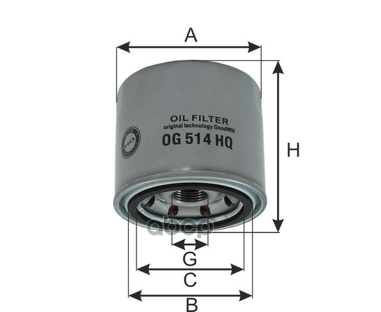 Купить ФИЛЬТР МАСЛЯНЫЙ ДВИГАТЕЛЯ OG514HQ