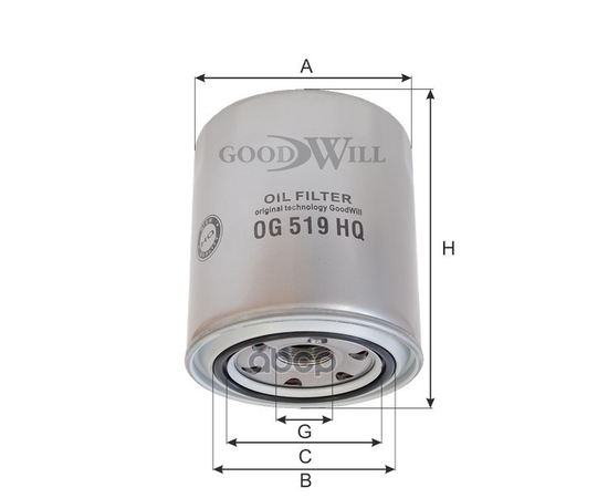 Купить ФИЛЬТР МАСЛЯНЫЙ ДВИГАТЕЛЯ OG519HQ