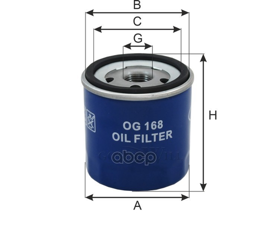 Купить ФИЛЬТР МАСЛЯНЫЙ ДВИГАТЕЛЯ OG168
