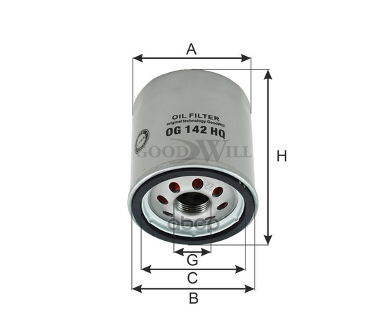 Купить ФИЛЬТР МАСЛЯНЫЙ ДВИГАТЕЛЯ OG142HQ