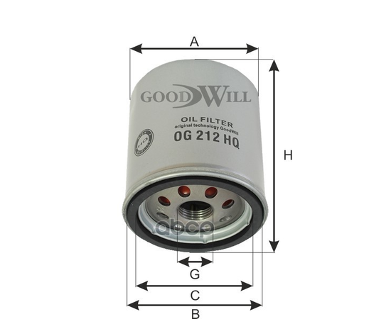 Купить ФИЛЬТР МАСЛЯНЫЙ ДВИГАТЕЛЯ OG212HQ