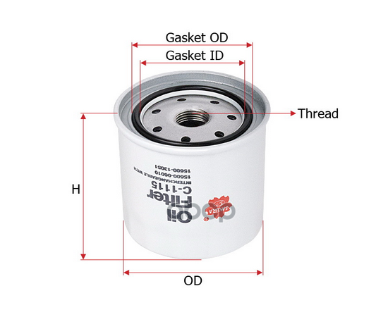 Купить ФИЛЬТР МАСЛЯНЫЙ C1115