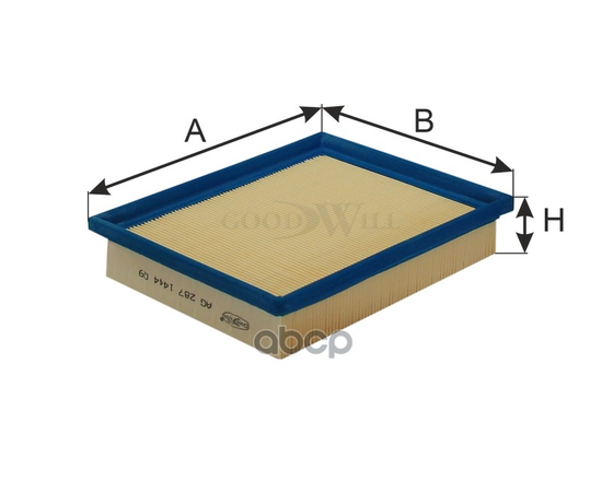 Купить ФИЛЬТР ВОЗДУШНЫЙ AG287