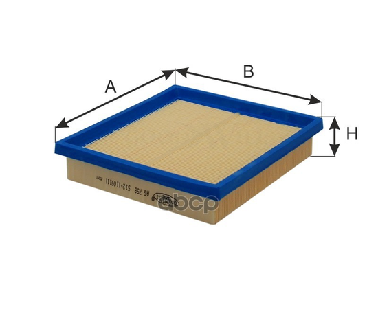 Купить ФИЛЬТР ВОЗДУШНЫЙ AG758
