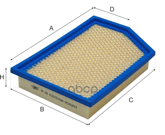 Купить ФИЛЬТР ВОЗДУШНЫЙ AG955