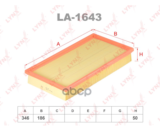 Купить ФИЛЬТР ВОЗДУШНЫЙ ПОДХОДИТ ДЛЯ VOLVO S70 2.0-2.5D 97-00 / C70 2.0-2.5T 97-02 / XC70 2.4T 97-02 / 850 2.0-2.5D 91-96 LA-1643