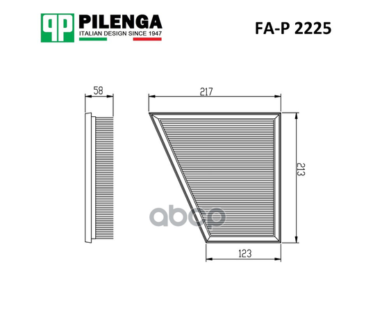 Купить ФИЛЬТР ВОЗДУШНЫЙ VW POLO,SKODA FABIA 1.2 07- FA-P2225