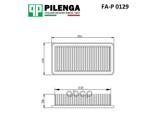 Купить ФИЛЬТР ВОЗДУШНЫЙ HYUNDAI ACCENT 3, KIA RIO 2 FA-P0129