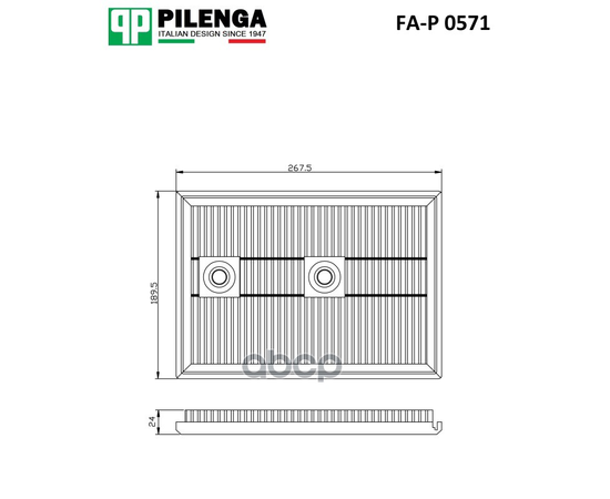Купить ФИЛЬТР ВОЗДУШНЫЙ A2, A3, FABIA, OCTAVIA, BORA, GOLF, JETTA, POLO FA-P0571