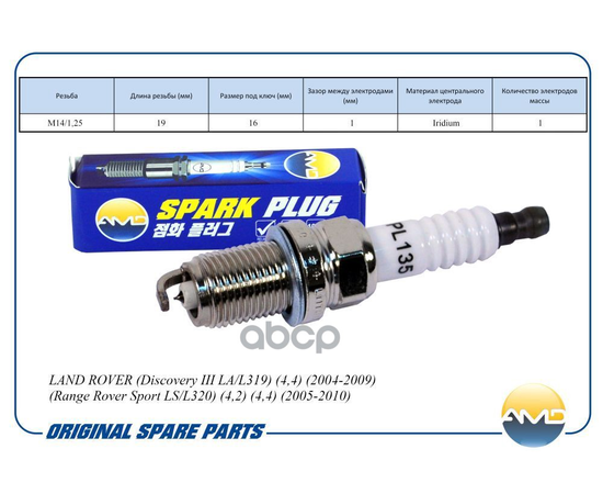 Купить СВЕЧА ЗАЖИГАНИЯ 4550157/IFR5N10/AMD.PL135 AMD