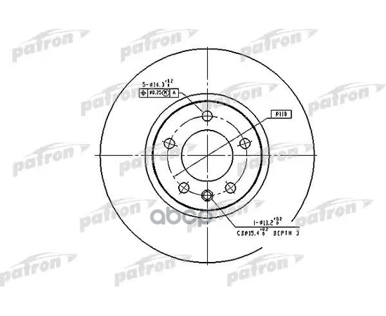 Купить ТОРМОЗНОЙ ДИСК PBD2645 (DF2645)