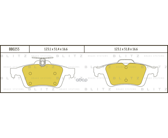 Купить КОЛОДКИ ТОРМОЗНЫЕ ДИСКОВЫЕ ЗАДНИЕ RENAULT LAGUNA 01-FORD FOCUS/C-MAX 03-OPEL VECTRA C 02- BB0255