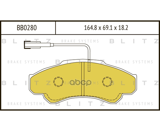 Купить КОЛОДКИ ТОРМОЗНЫЕ ДИСКОВЫЕ ПЕРЕДНИЕ CITROEN JUMPER 02-FIAT DUCATO 02-PEUGEOT BOXER 02- BB0280