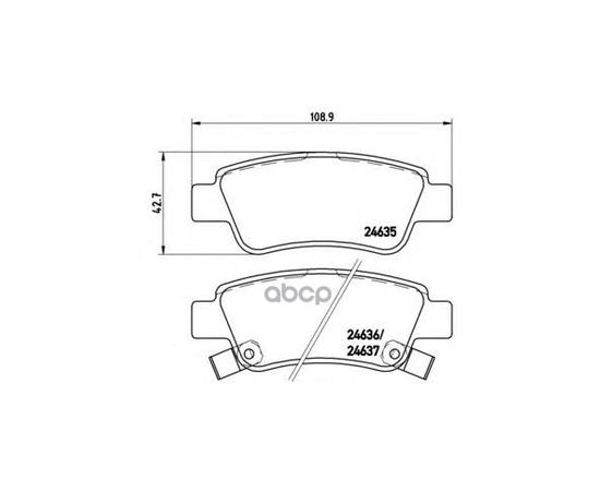 Купить КОЛОДКИ ТОРМОЗНЫЕ P28046