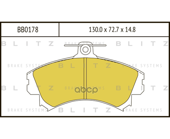 Купить КОЛОДКИ ТОРМОЗНЫЕ ДИСКОВЫЕ ПЕРЕДНИЕ MITSUBISHI CARISMA 95-VOLVO S40/V40 95- BB0178