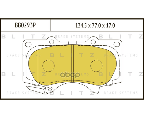 Купить КОЛОДКИ ТОРМОЗНЫЕ ДИСКОВЫЕ ПЕРЕДНИЕ TOYOTA LAND CRUISER PRADO 120 02- BB0293P