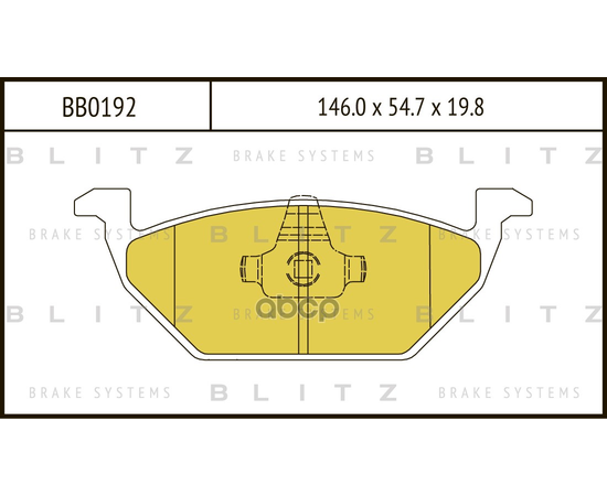 Купить КОЛОДКИ ТОРМОЗНЫЕ ДИСКОВЫЕ ПЕРЕДНИЕ AUDI A3 96-SKODA OCTAVIA 96-VW GOLF 97- BB0192