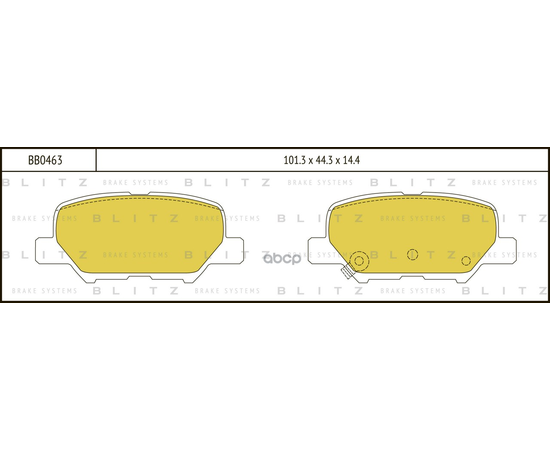 Купить КОЛОДКИ ТОРМОЗНЫЕ ДИСКОВЫЕ ЗАДНИЕ CITROEN C4 12-MAZDA 6 12-MITSUBISHI ASX/OUTLANDER 10-PEUGEOT 4008 12- BB0463