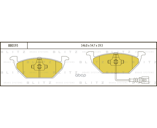 Купить КОЛОДКИ ТОРМОЗНЫЕ ДИСКОВЫЕ ПЕРЕДНИЕ AUDI A2 2/00-SKODA FABIA 9/00- BB0193