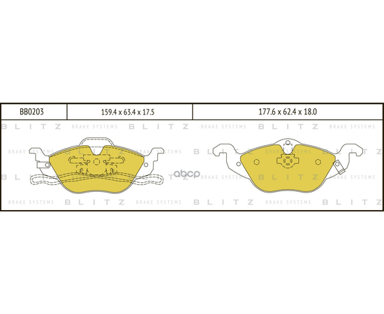 Купить КОЛОДКИ ТОРМОЗНЫЕ ДИСКОВЫЕ ПЕРЕДНИЕ OPEL ASTRA 98- BB0203