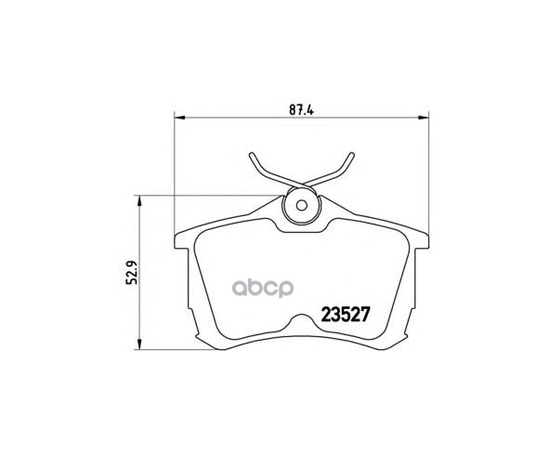 Купить КОЛОДКИ ТОРМОЗНЫЕ P28030