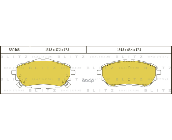 Купить КОЛОДКИ ТОРМОЗНЫЕ ДИСКОВЫЕ ПЕРЕДНИЕ TOYOTA AURIS/COROLLA 12- BB0468