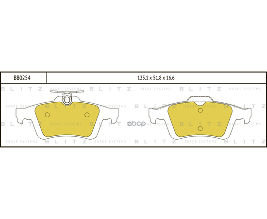 Купить КОЛОДКИ ТОРМОЗНЫЕ ДИСКОВЫЕ ЗАДНИЕ FORD FOCUS/C-MAX 03-MAZDA 3/5 03-VOLVO S40/V50 04- BB0254