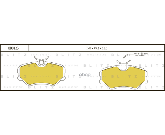 Купить КОЛОДКИ ТОРМОЗНЫЕ ДИСКОВЫЕ ПЕРЕДНИЕ PEUGEOT 306/405 87- BB0123