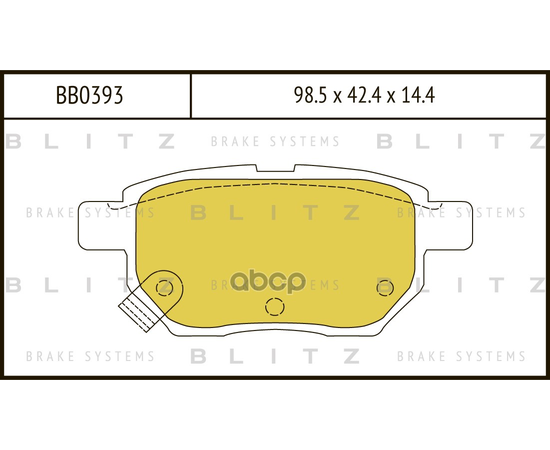 Купить КОЛОДКИ ТОРМОЗНЫЕ ДИСКОВЫЕ ЗАДНИЕ TOYOTA COROLLA/AURIS/VERSO/PRIUS 07- BB0393