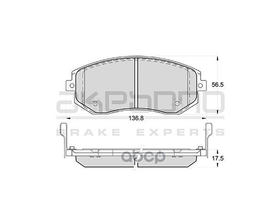 Купить КОЛОДКИ ТОРМОЗНЫЕ ДИСКОВЫЕ ПЕРЕДНИЕ SUBARU FORESTER 08 AN-771WK