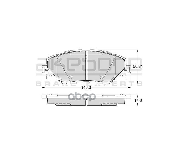 Купить КОЛОДКИ ТОРМОЗНЫЕ ДИСКОВЫЕ ПЕРЕДНИЕ ПОДХОДЯТ ДЛЯ TOYOTA RAV4 05 AN-732K