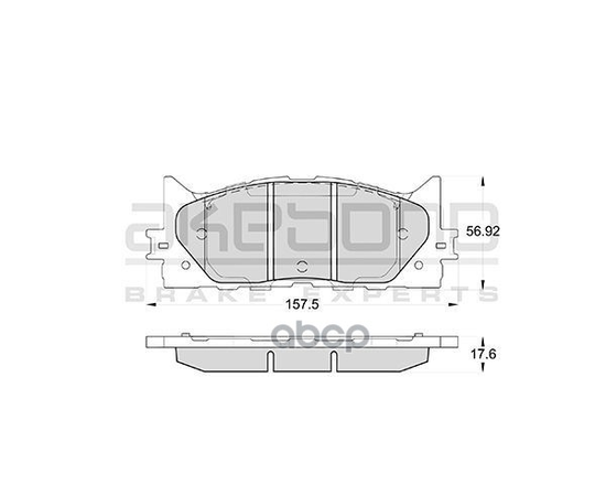 Купить КОЛОДКИ ТОРМОЗНЫЕ ДИСКОВЫЕ ПЕРЕДНИЕ ПОДХОДЯТ ДЛЯ TOYOTA CAMRY 06 AN-734K