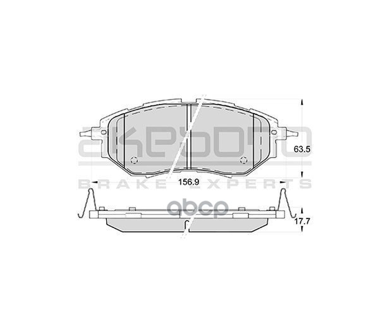 Купить КОЛОДКИ ТОРМОЗНЫЕ ДИСКОВЫЕ ПЕРЕДНИЕ ПОДХОДЯТ ДЛЯ SUBARU LEGASY IV, OUTBACK (BM, BR), TRIBECA (B9) AN-703WK