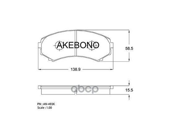 Купить КОЛОДКИ ТОРМОЗНЫЕ ДИСКОВЫЕ ПЕРЕДНИЕ MITSUBISHI PAJERO III-IV AN-493K